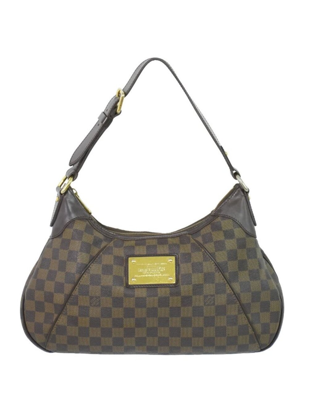 Louis Vuitton LV Thames GM Damier Ebene Shoulder Bag Brown